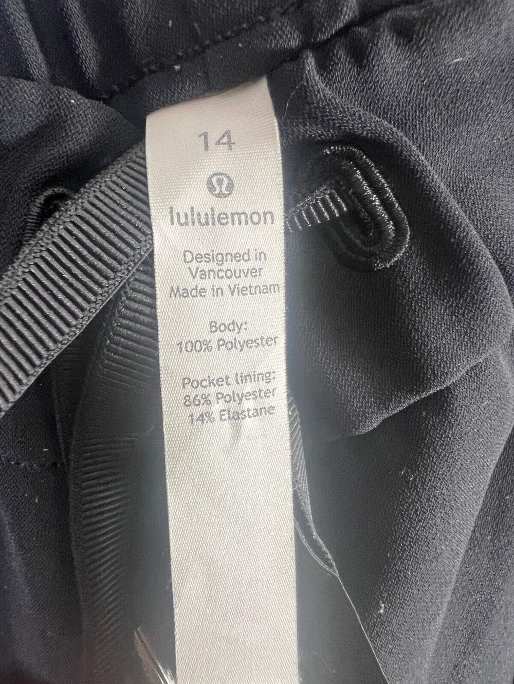 Lululemon Black and Olive Wide-Leg Pants 14 Comfortable Casual - Picture 3 of 13
